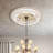 White And Gold Round Clover Ceiling Medallion