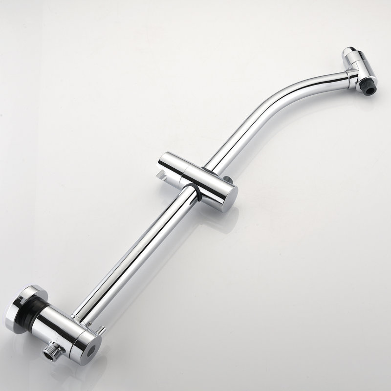 Wall Mounted Shower With Stainless Steel Rod, 7-setting Dual Head, Coating 7-mode Head System Finish, Mount
