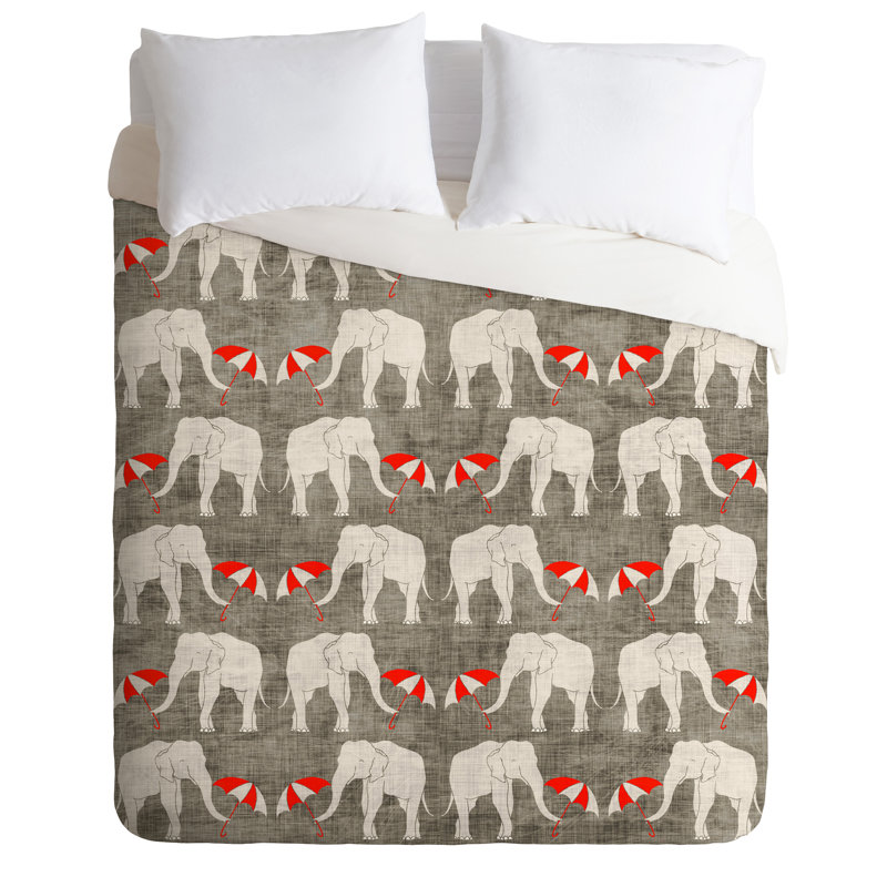 Holli Zollinger Polyester Geometric Shapes Duvet Cover, King Duvet Cover + 2 King Shams