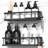 2-Pack Wall-Mounted Shower Shelves with Removable Hooks-2053753902