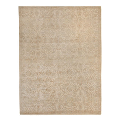 Ivory Traditional Silk Rug