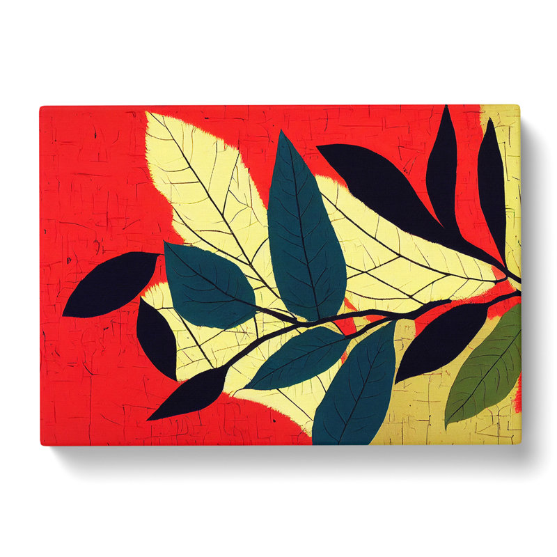 Evocative Leaf - Wrapped Canvas Print