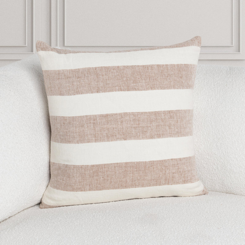 Eleanor Linen Pillow Cover & Insert, Square 22"