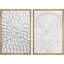 Ensemble de 2 reproductions d'art sur toile flottantes grises et blanches-98554123-98554125