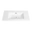 Lavabo de salle de bain en résine 36 po, blanc brillant, poids de 31,76 lb, profondeur de 34,38 po, largeur de 19,16 po, hauteur de 7,1 po, choix durable et attrayant, blanc brillant, 31,76 lb, profondeur X large, élégant