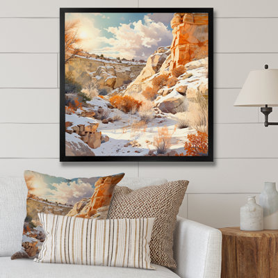 Canyon Winter Scenery sur toile
