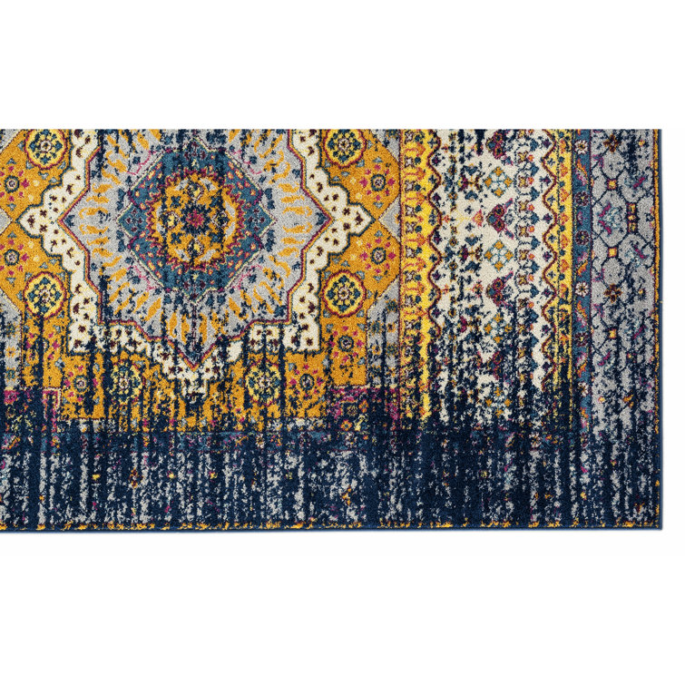 Tapis performance durable à médaillon transitionnel Penson