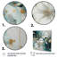 " Golden Blue Marble Flowers I "-487038949-487038955
