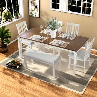 Extendable Dining Table Sets(Must include both Table and Chair), MDF Farmhouse