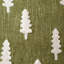 Housse de coussin décorative brodée avec motif sapin de Noël 18 x 18 pouces avec pompons-135820709
