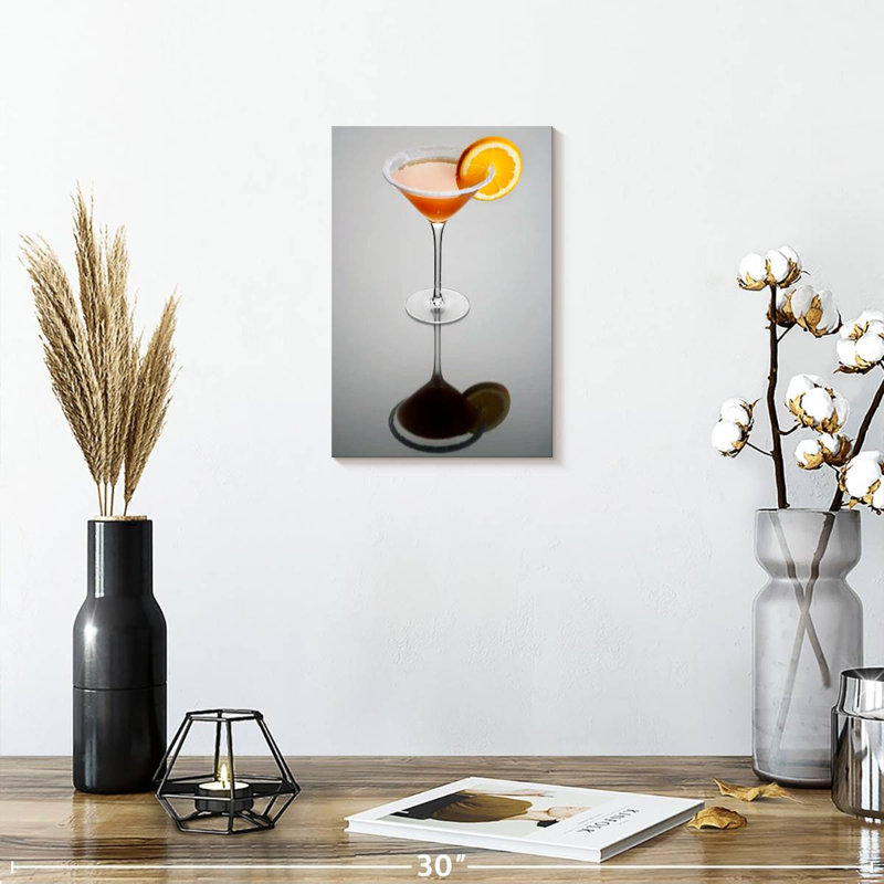 Yarlin Sidecar Cocktail, 12" H x 8" W
