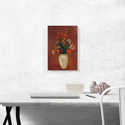 " Bouquet in a Chinese Vase 1914 " by Odilon Redon Oil Painting