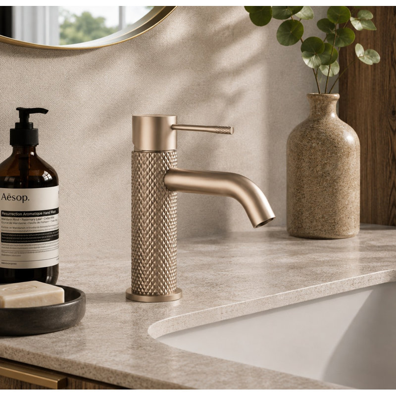  Mono Basin Mixer with Waste, Satin Bronze