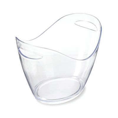 True Chill Acrylic Ice Buckets For Parties And Drinks, Wine Beer Champagne Bucket, Beverage Tubs Hosting  In Clear