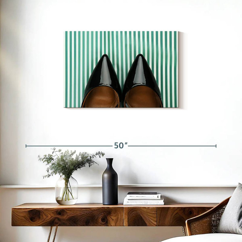 Shuttleworth Chic Black Shoes, 20" H x 30" W