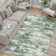 Sarah Modern Abstract Machine Washable Area Rug with Non-Slip Backing