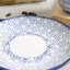 Nicola Spring Hand-Printed Cappuccino Saucers - 14.5cm - Navy - Pack of 6