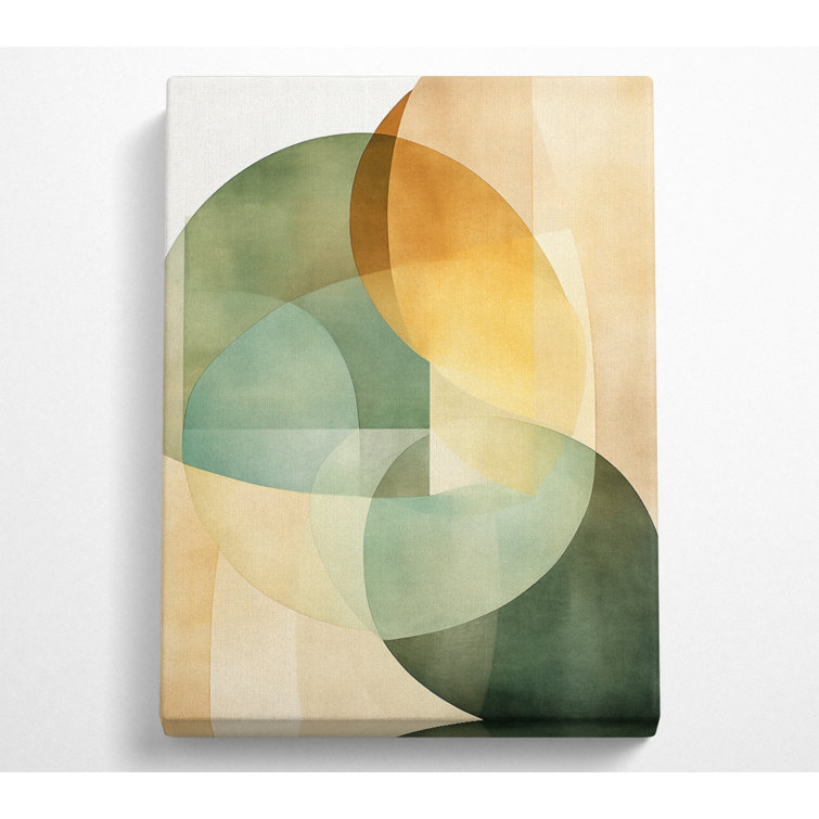 Geometric Circles - Wrapped Canvas Print