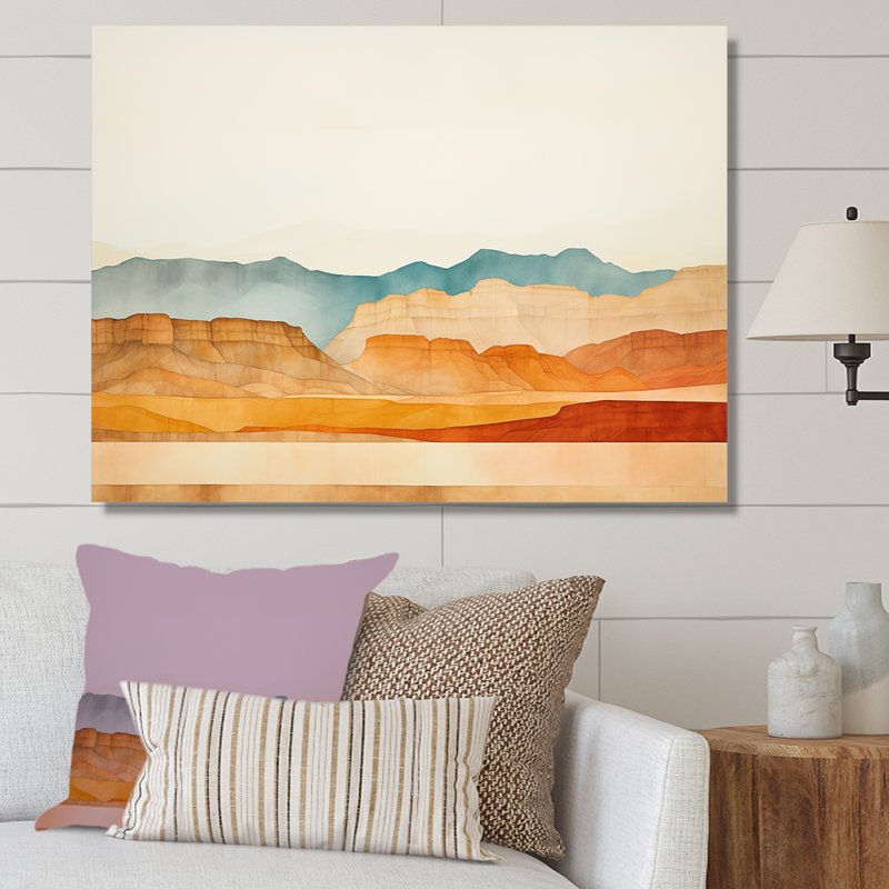 Bold Canyon View - Décoration murale Canyon, Toile tendue, H 30 po x l 40 po x P 1,5 po
