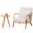 Mid-Century Modern Accent Chair with Durable Rubberwood-120886795-120886797