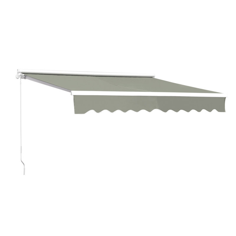 Dakota Fields 200cm W x 150cm D Retractable Patio Awning, Grey