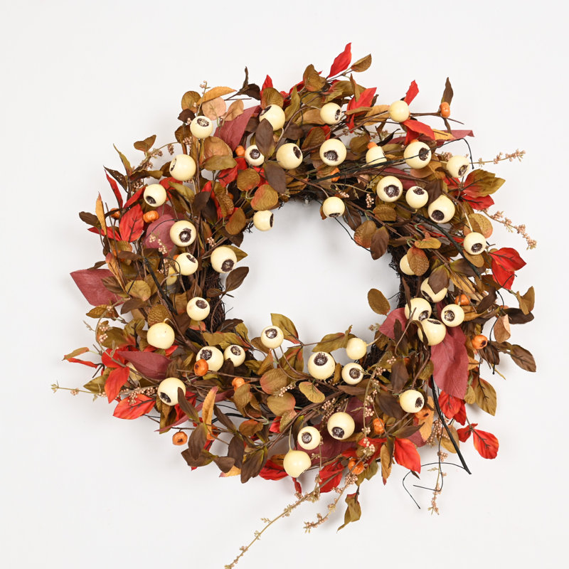 Couronne d'Halloween artificielle 20 po pour Noël