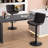 Denan Swivel Adjustable Height Bar Stools, Faux Leather Modern Bar Stools, Upholstered Counter Stool-452764888