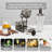 6 Piece Bar Tool Gift Set Stainless Steel Cocktail Making Kit