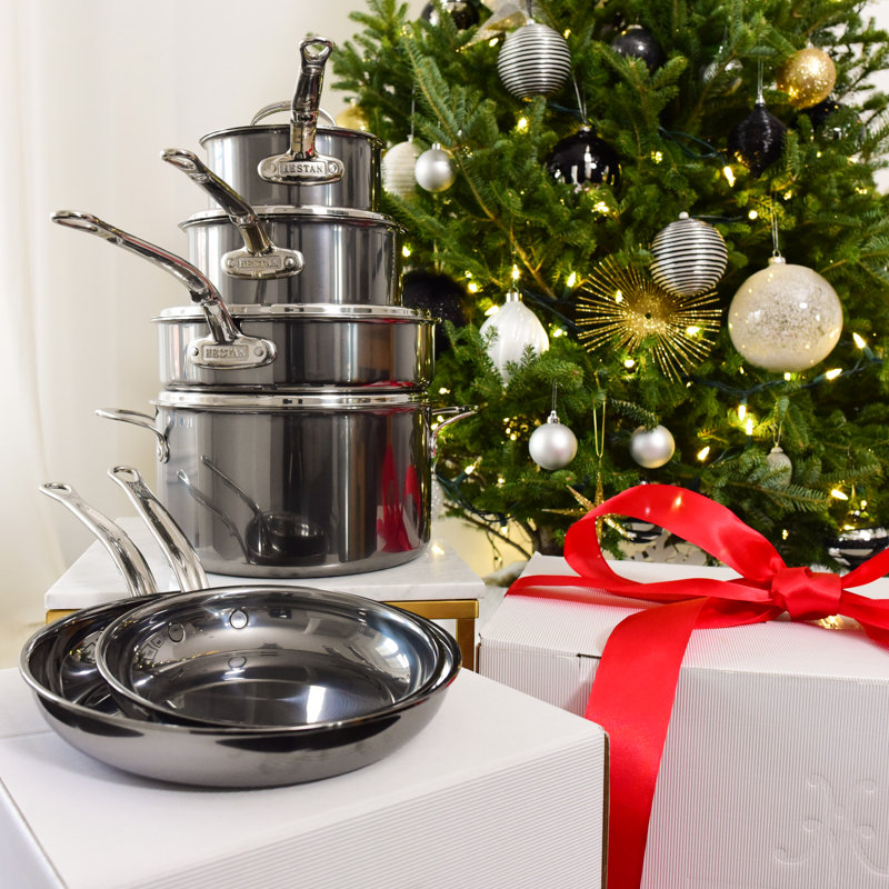 Hestan NanoBond 10-Piece Stainless Steel Cookware Set
