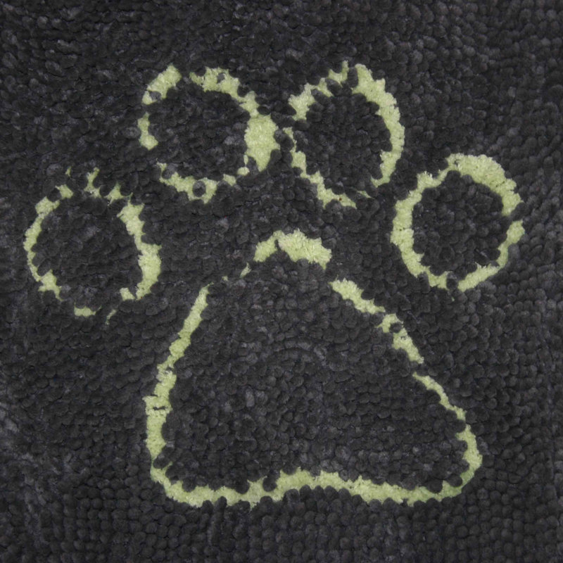 Petit tapis de porte pour chien sale gris brumeux DGS Pet Products 23 po x 16 po x 2 po, Moyen (l 20 po x P 31 po x H 2 po)