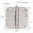 3.5" H × 3.5" W Butt/Ball Bearing Pair Door Hinges-21319254