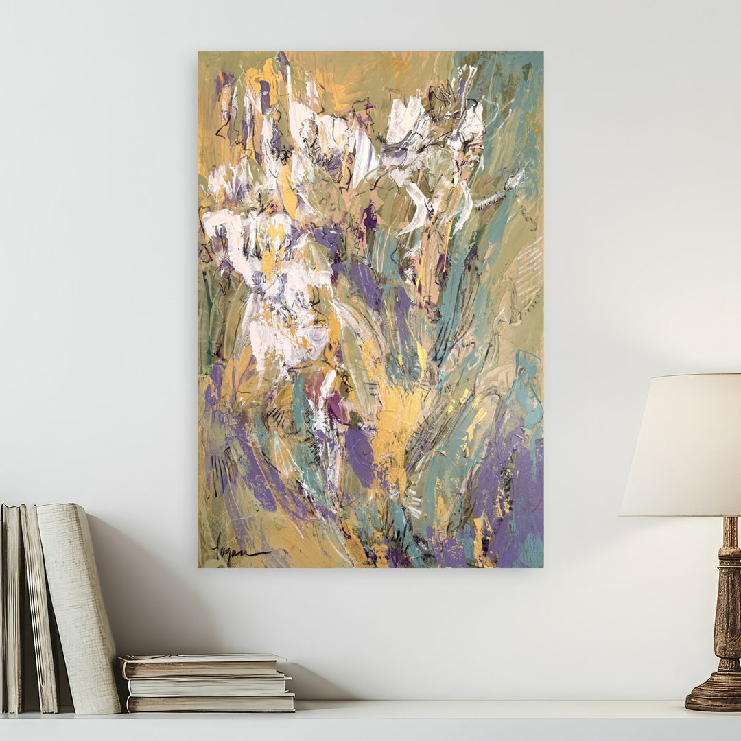 Modern Floral Garden Abstract Colorful Contemporary Flower Nature Wall Art Print