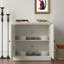 Buffet décoratif avec 2 portes décoratives en acrylique, poignée en métal et tablette réglable pour la salle à manger, le salon et la cuisine-128418988