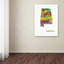 « alabama state map-1 », impression sur toile tendue-17943322