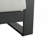 Outdoor and Indoor Aluminum Lounge Chair, Black Finished Frame With Gray Cushion-1012286207-1012286204