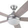 52" Romario 5 - Blade Standard Ceiling Fan with Remote Control and Light Kit Included