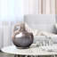 Advik Polished Silver Vase- Short-1715022758