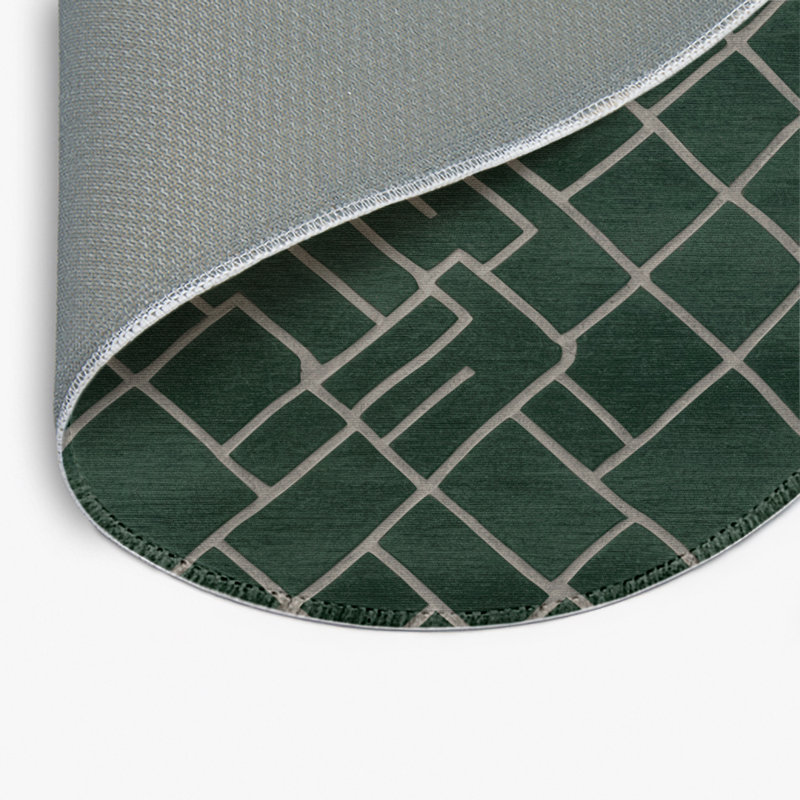 Tapis vert intérieur et extérieur Trellis, Rond 5 pi