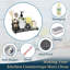 Serviteur de cuisine en acier inoxydable avec plateau absorbant en diatomite et porte-brosse-110369169
