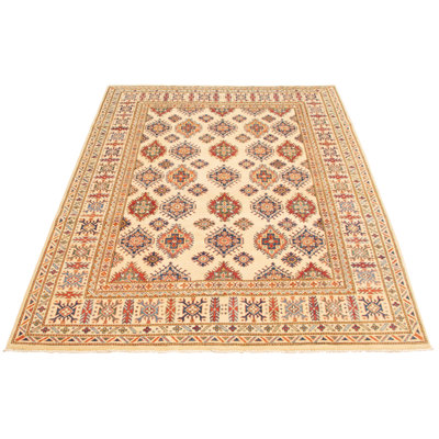 Maddalene One-of-a-Kind 6'6" X 9'8" New Age Wool Area Rug in Cream