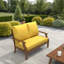 Sunbrella Outdoor Loveseat Cushion, Deep Seat/Back Replacement Cushion 5 Inch-1094407252