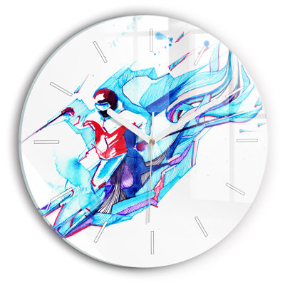 Glass Wall Clock