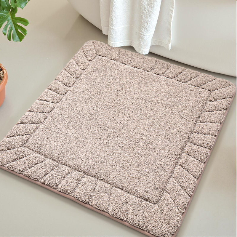 Bath Rug with Non-Slip Backing, Single - 24" L x 24" W