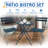Kashayla 3-Piece Bistro Set with Foldable Table and Chairs-72108087