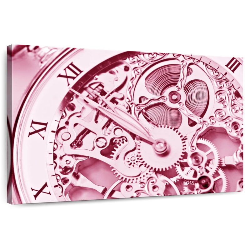 Kerner Pink Watch Mechanism, 34" H x 51" W