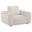 Chaise d'appoint rembourrée en chenille Bantry ivoire-1680223840