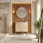 30-Inch Modern Bathroom Vanity with Sink, Light Natural Oak Double-Door Storage Cabinet, Adjustable Shelf, Soft Close, Family-Safe Rounded Design