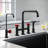 KRAUS Urbix Industrial Bridge Kitchen Faucet and Water Filter Faucet Combo-50465764
