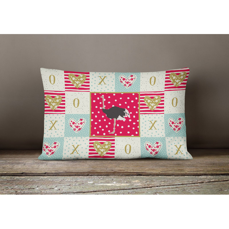  Coussin d'extérieur Common Ostrich Love