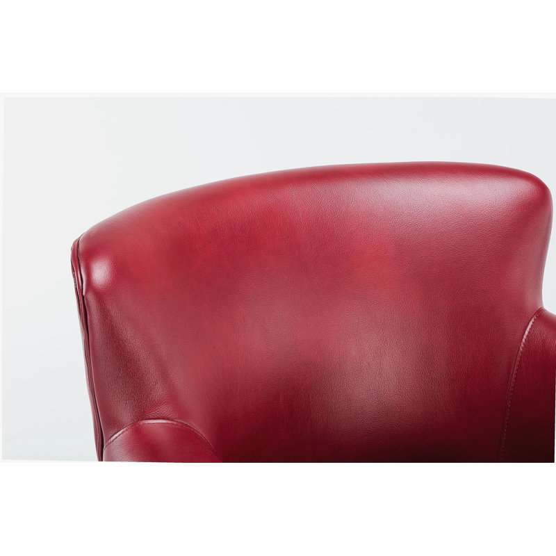 Fauteuil club rouge Hadley